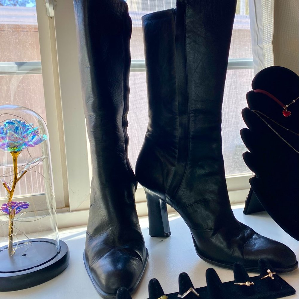 Black Leather Boots